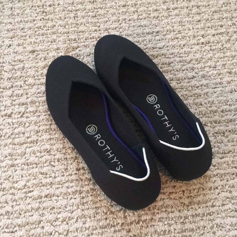NEW Rothy’s Black Flats